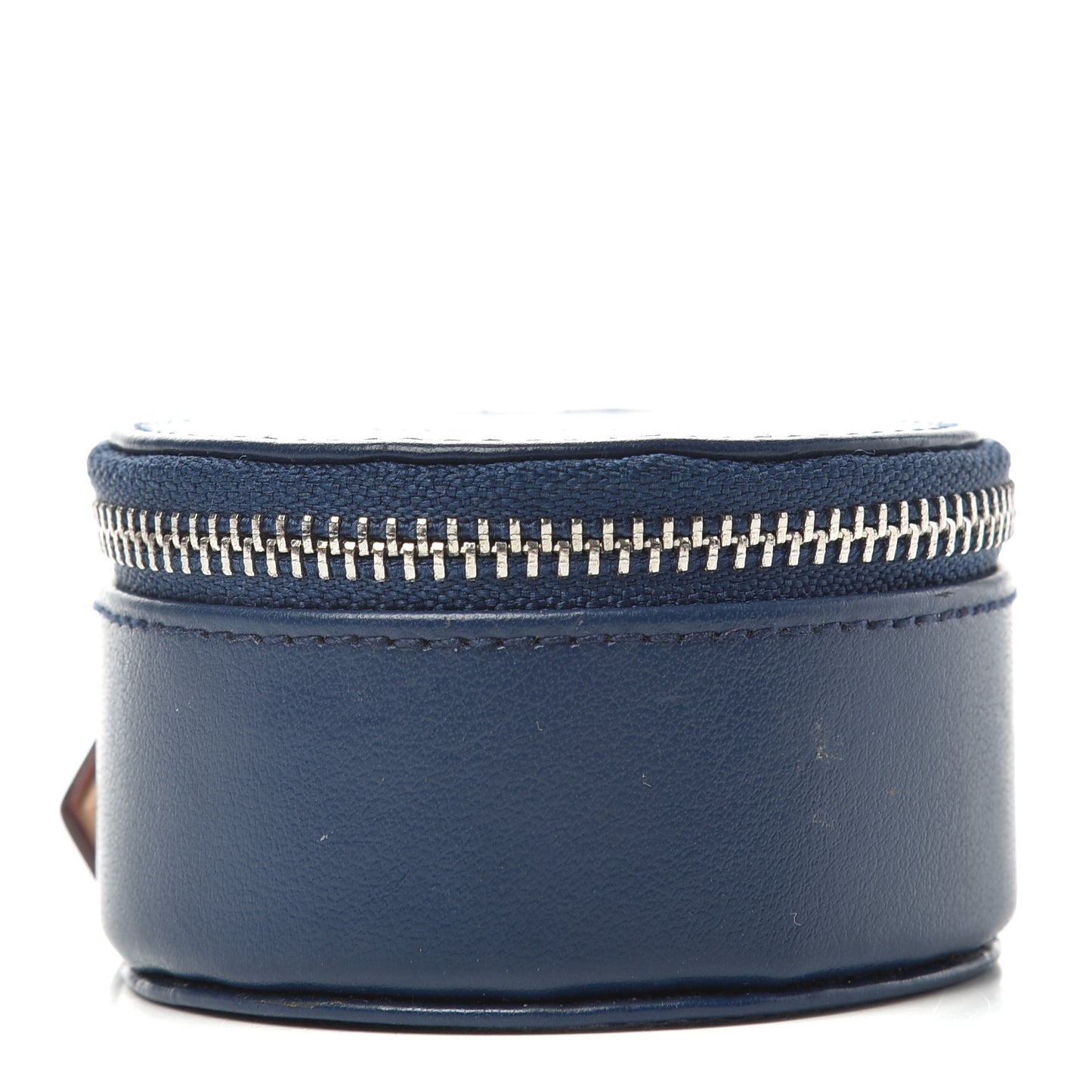 Calfskin Bijoux 8cm Jewelry Box Blue