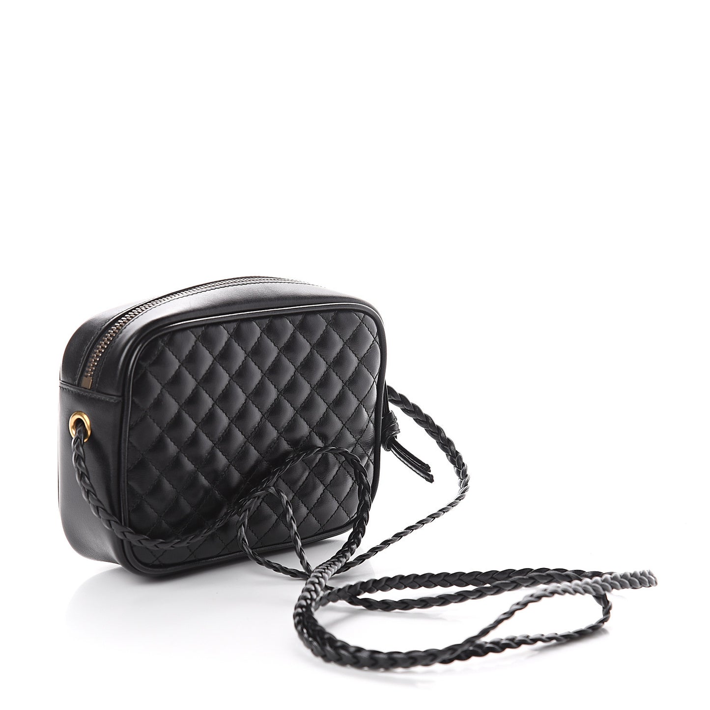 Calfskin Trapuntata Web Mini GG Shoulder Bag Black