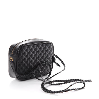 Gucci Calfskin Trapuntata Web Mini GG Shoulder Bag Black 2 of 7