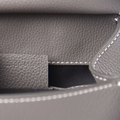 Christian Dior Grained Calfskin Mini Saddle Backpack Grey 6 of 9