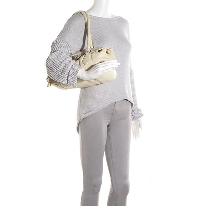 Prada Vitello Daino Foldover Pushlock Satchel Talco 2 of 11