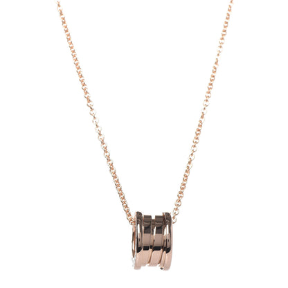 Bulgari 18K Rose Gold B.Zero1 Pendant Necklace 1 of 9