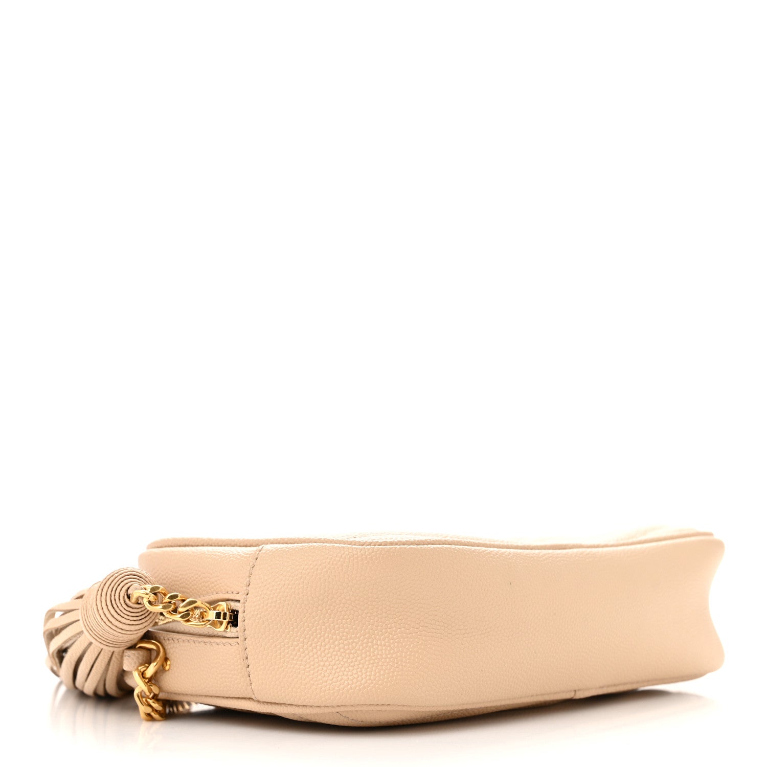Saint Laurent Grain De Poudre Matelasse Monogram Mini Lou Camera Bag Dark Beige 4 of 12