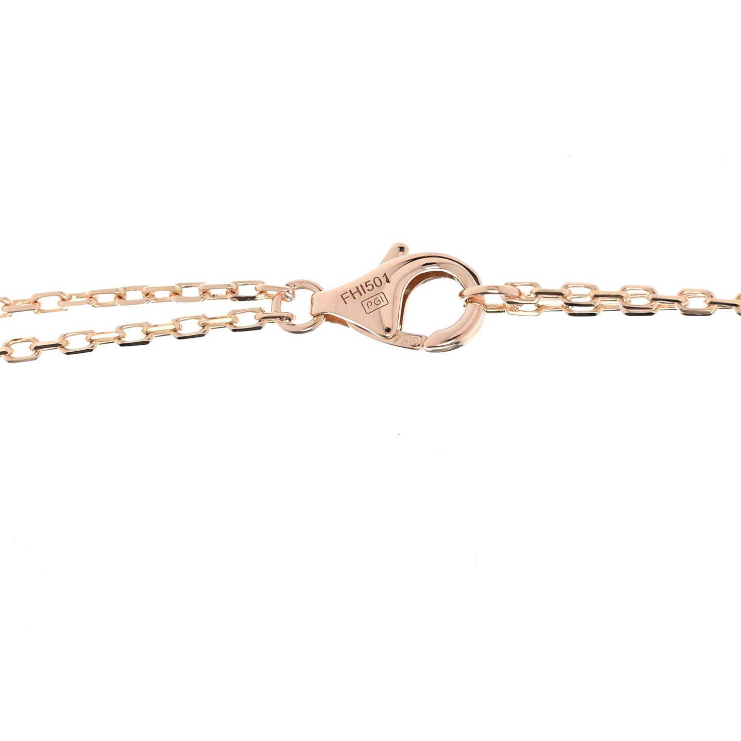 Cartier 18K Pink Gold 2 Diamond LOVE Necklace 4 of 5