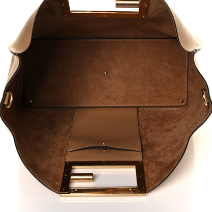 Fendi Vitello King Medium Fendi Way Tote Miele Scuro 5 of 15