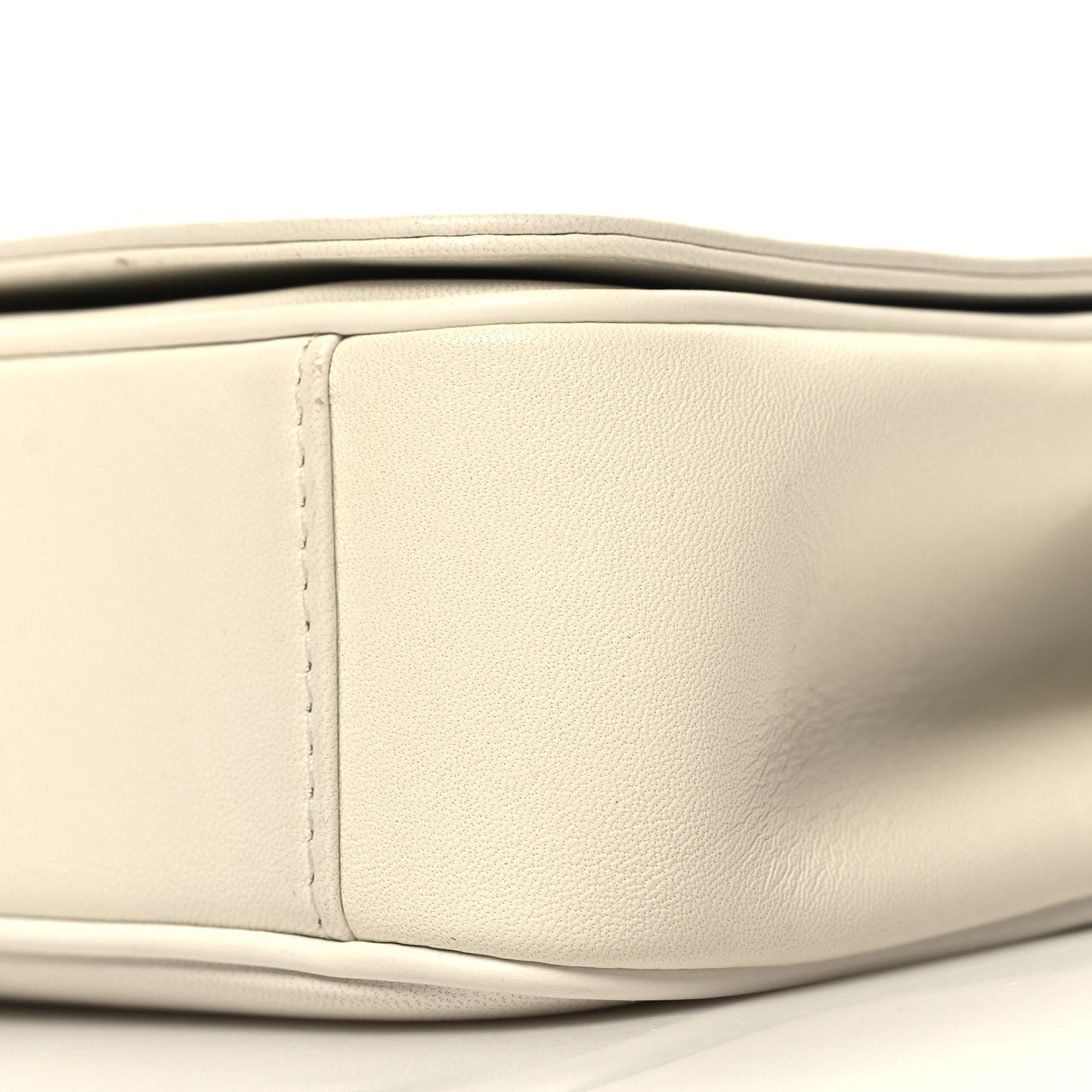 Lambskin CC Mania Flap Bag White
