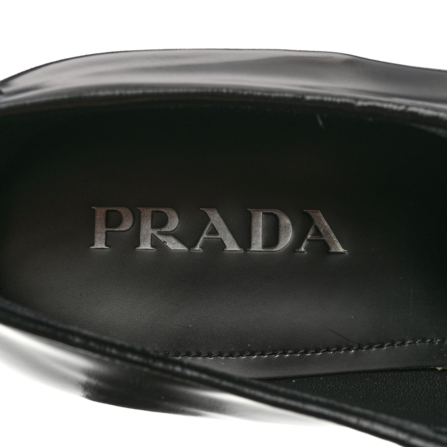 Prada Spazzolato Lace Up Oxfords 10 Bruciato Fume 7 of 9