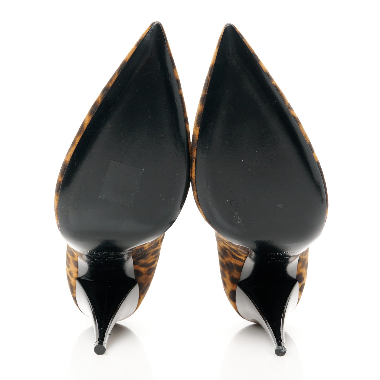 Suede Leopard Printed Anja Pumps 36.5 Natural Coffee