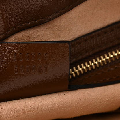 Gucci GG Supreme Monogram Azalea Calfskin Web Small Jackie 1961 Hobo Beige Ebony Brown Sugar 7 of 11