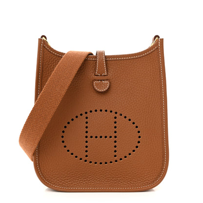 Hermes Taurillon Clemence Evelyne TPM Gold 1 of 13