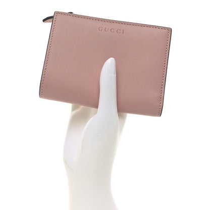 Gucci Smooth Calfskin GG Emblem Medium Zip Wallet Pink 2 of 7