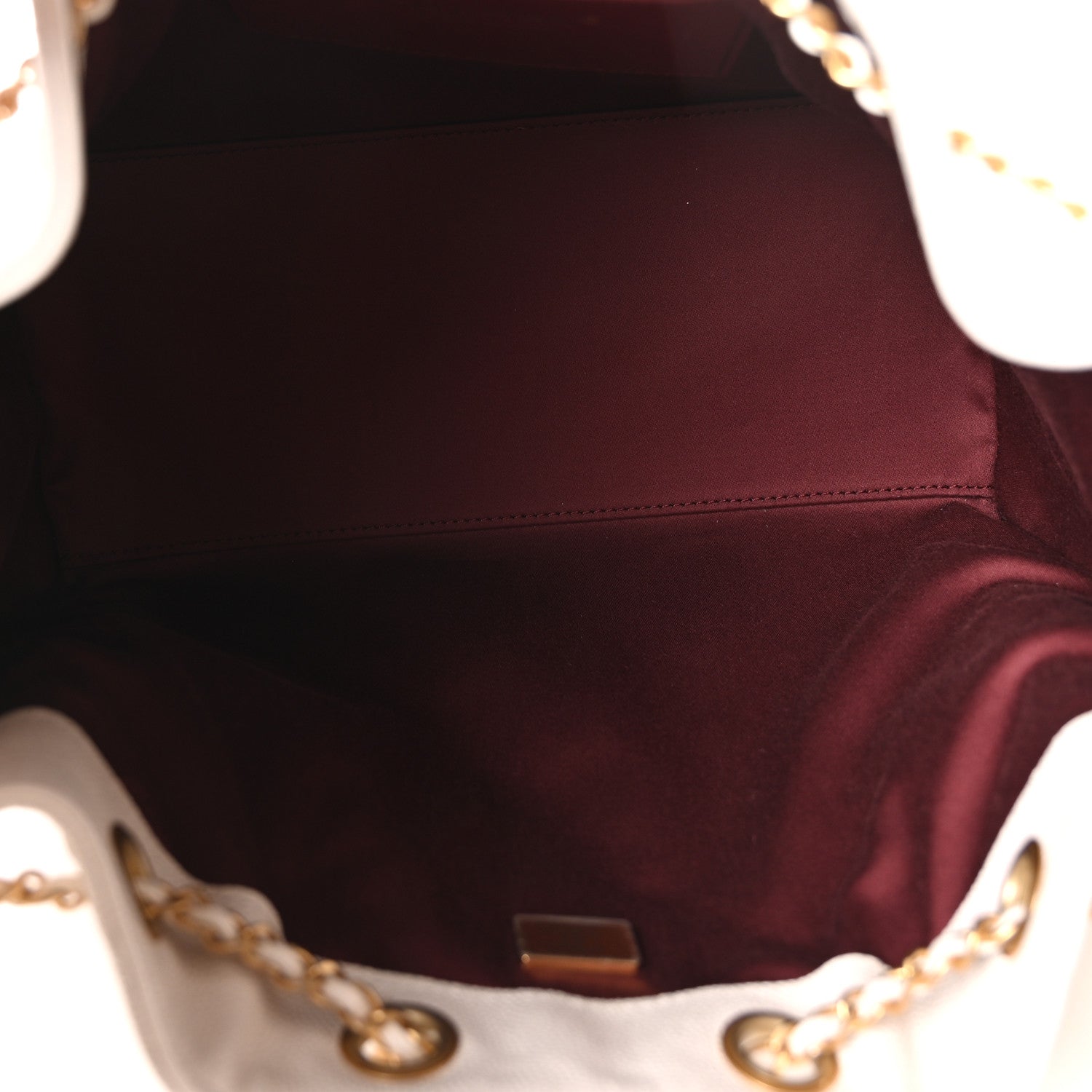 Chanel Caviar Quilted Small Chanel 25 Handbag White 5 of 11