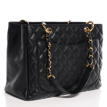 Chanel Caviar Grand Shopping Tote GST Black 3 of 8