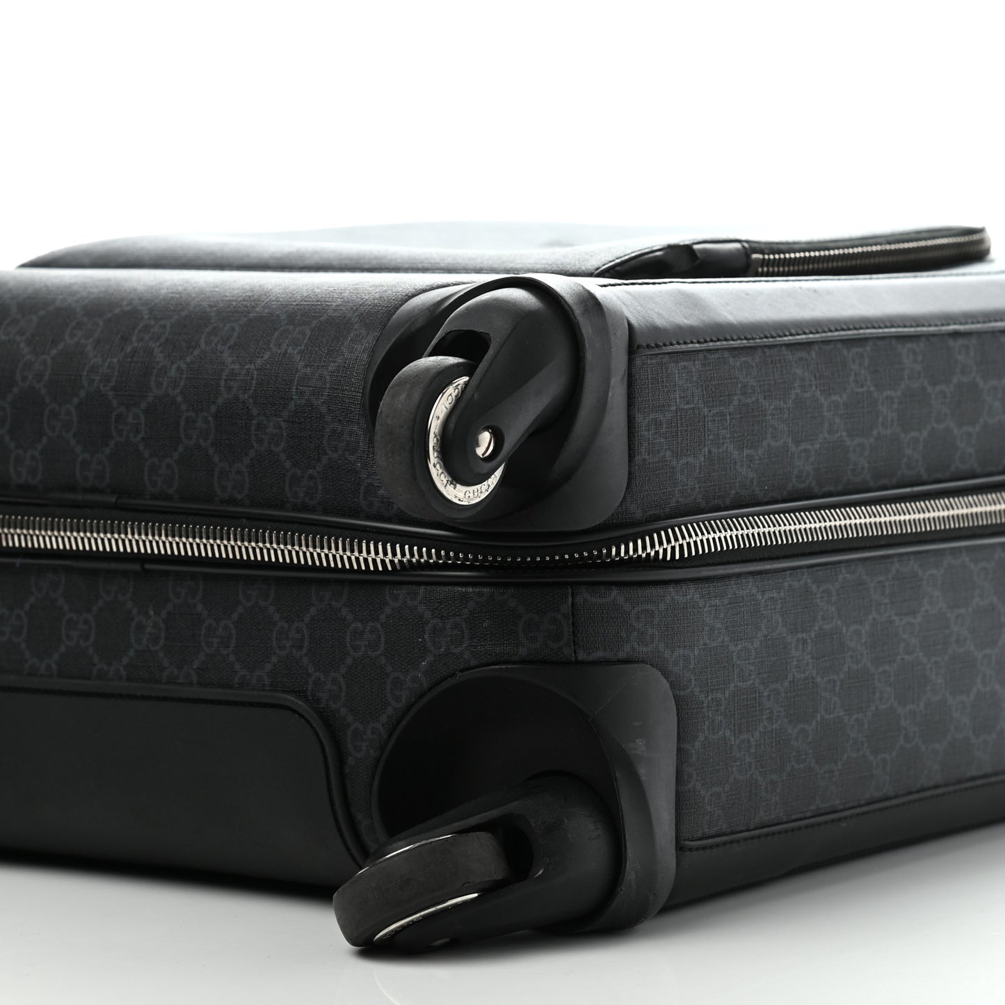 GG Supreme Monogram Gran Turismo Suitcase Black Grey