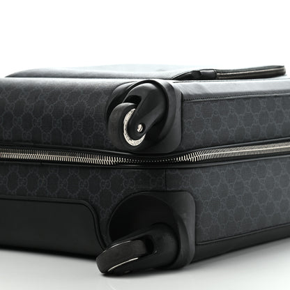 Gucci GG Supreme Monogram Gran Turismo Suitcase Black Grey 10 of 19