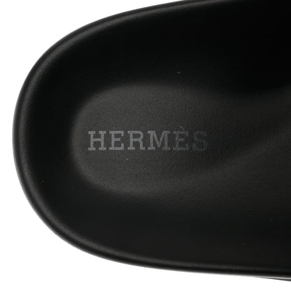 Hermes Calfskin Womens Chypre Sandals 39.5 Black 7 of 12