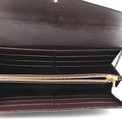 Louis Vuitton Vernis Sarah Wallet NM Amarante 5 of 6