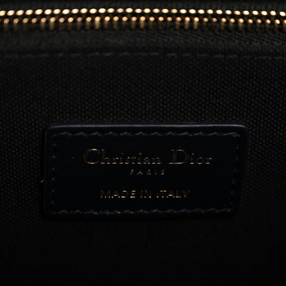 Christian Dior Oblique Calfskin Small Book Tote With Strap Blue Multicolor 6 of 12