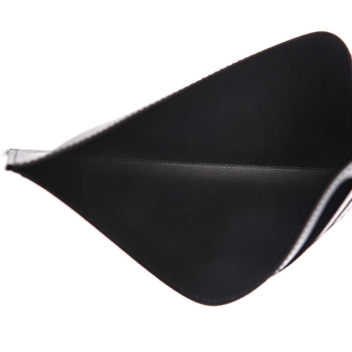 Calfskin Felicie Chain Wallet Card Holder Insert Black