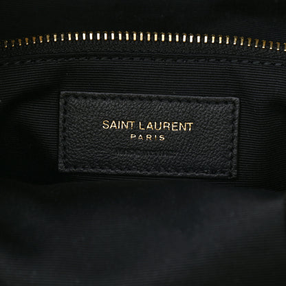 Saint Laurent Lambskin Matelasse Monogram Joe Backpack Black 5 of 7