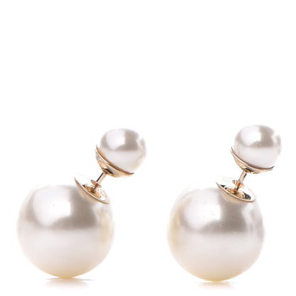 Christian Dior Pearl Mise En Dior Tribal Earrings 1 of 3