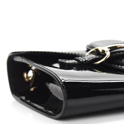 Gucci Patent Small Emily Chain Shoulder Bag Black 8 of 9