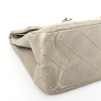 Chanel Metallic Aged Calfskin Quilted 2.55 Reissue 227 Flap Grey 8 of 10