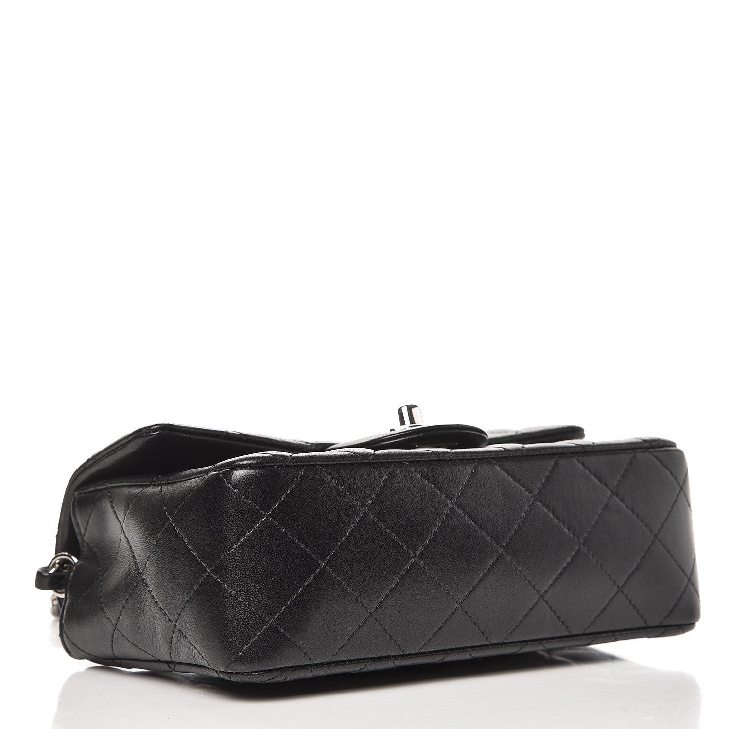 Chanel Lambskin Quilted Mini Rectangular Flap Black 4 of 8