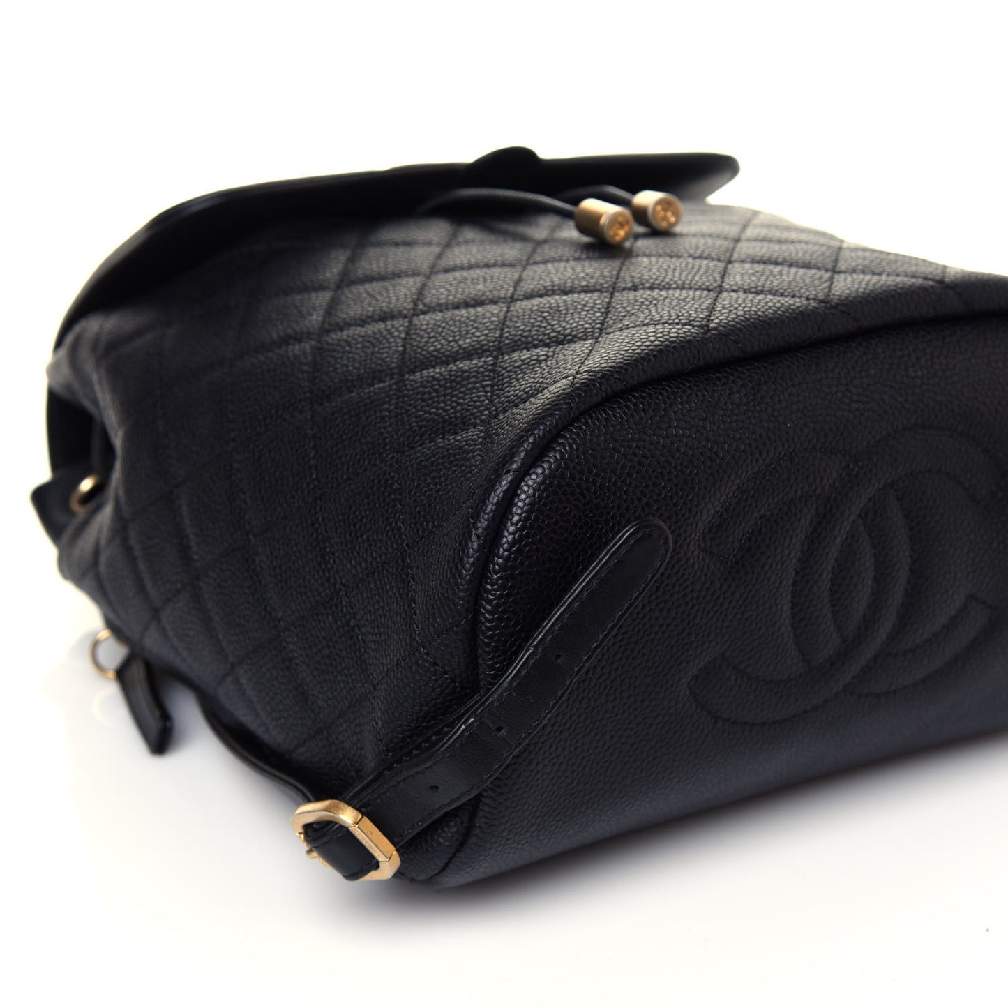 Caviar Quilted Filigree Backpack Black