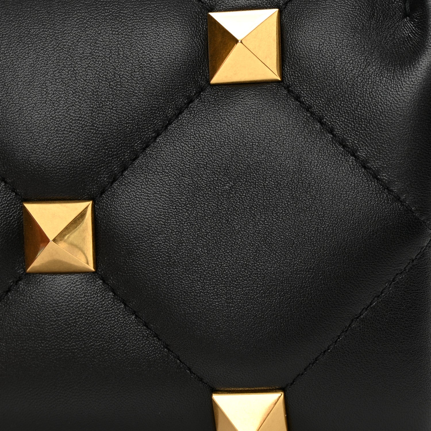 Valentino Garavani Nappa Small Roman Stud Shoulder Bag Black 10 of 10