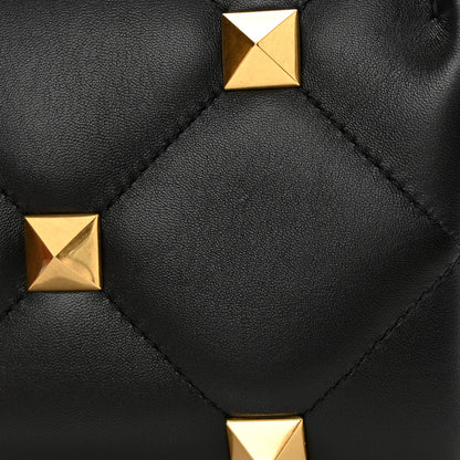 Valentino Garavani Nappa Small Roman Stud Shoulder Bag Black 10 of 10