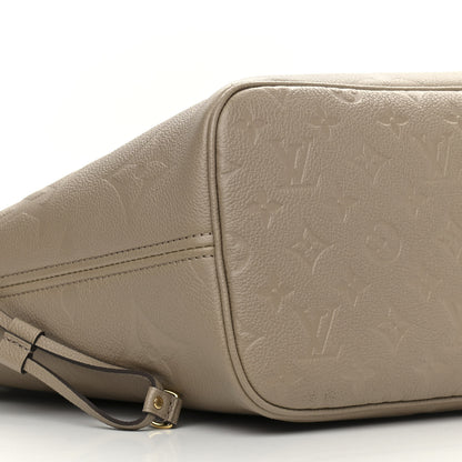 Louis Vuitton Empreinte Monogram Giant Neverfull MM Tourterelle 8 of 10