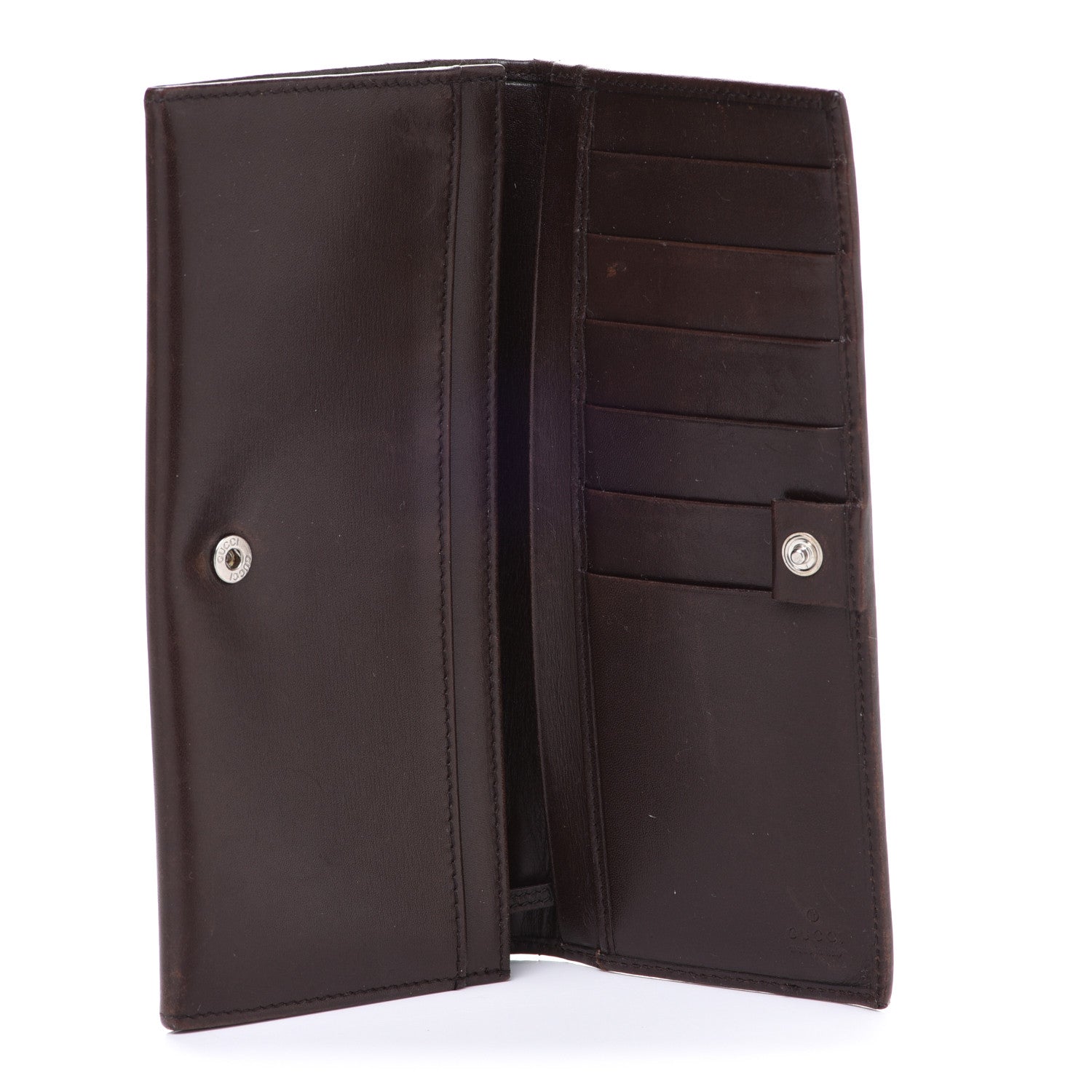 Gucci Monogram Continental Wallet Brown 5 of 13