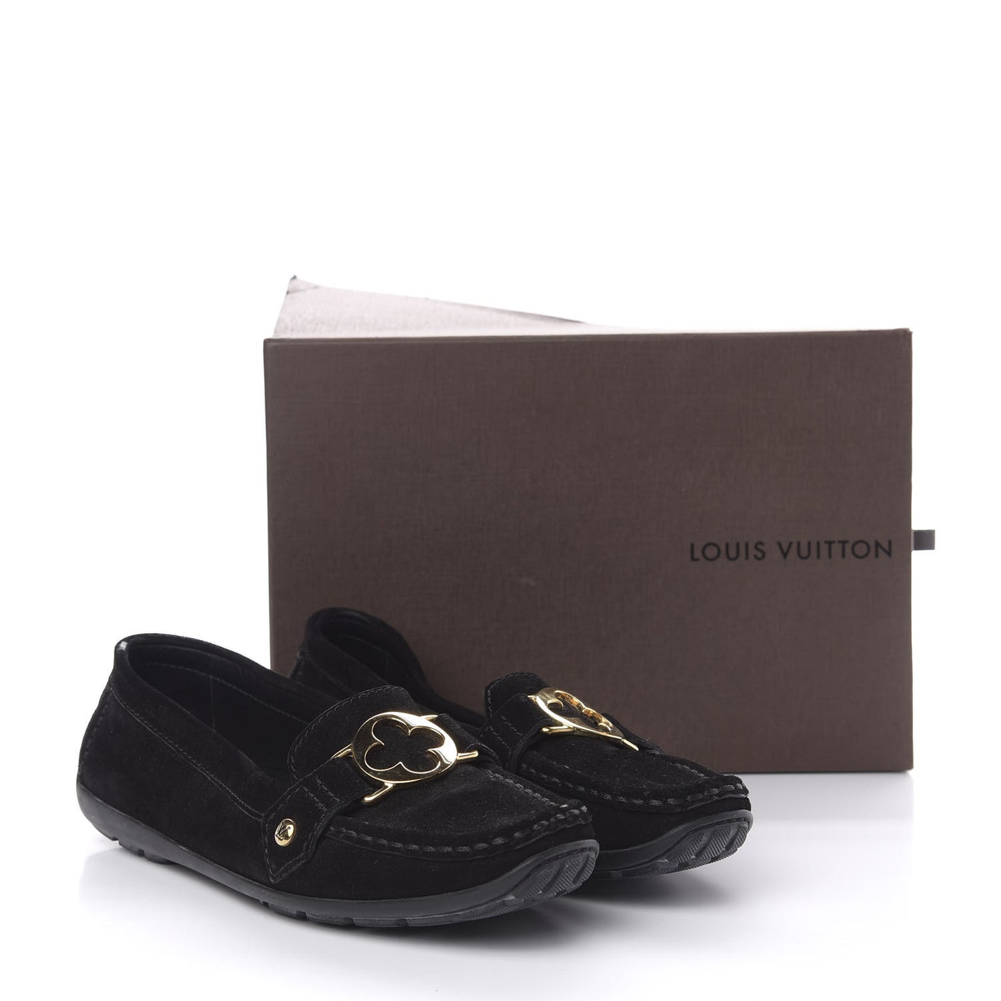 Suede Loafers 38.5 Black