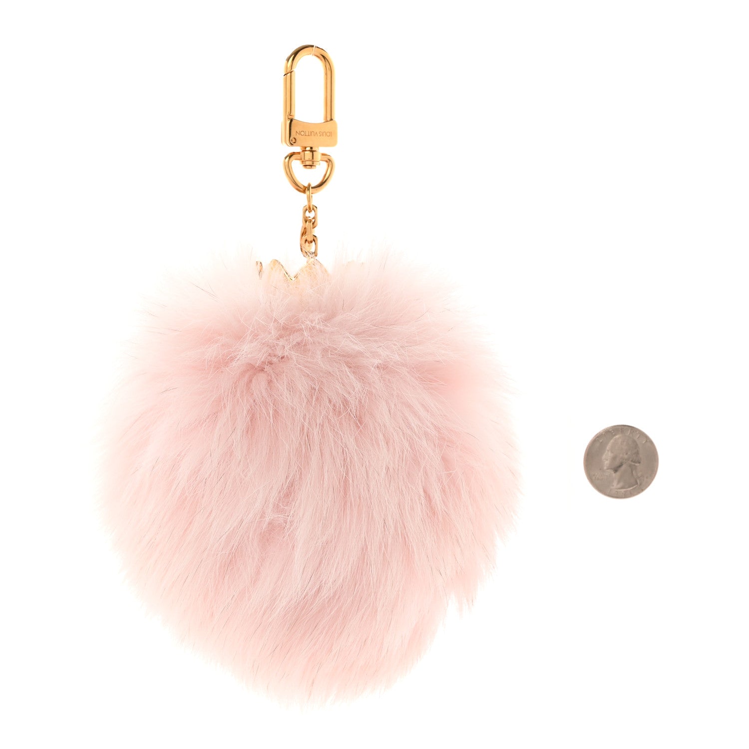 Louis Vuitton Fuzzy Bubble Bag Charm Light Pink 2 of 5