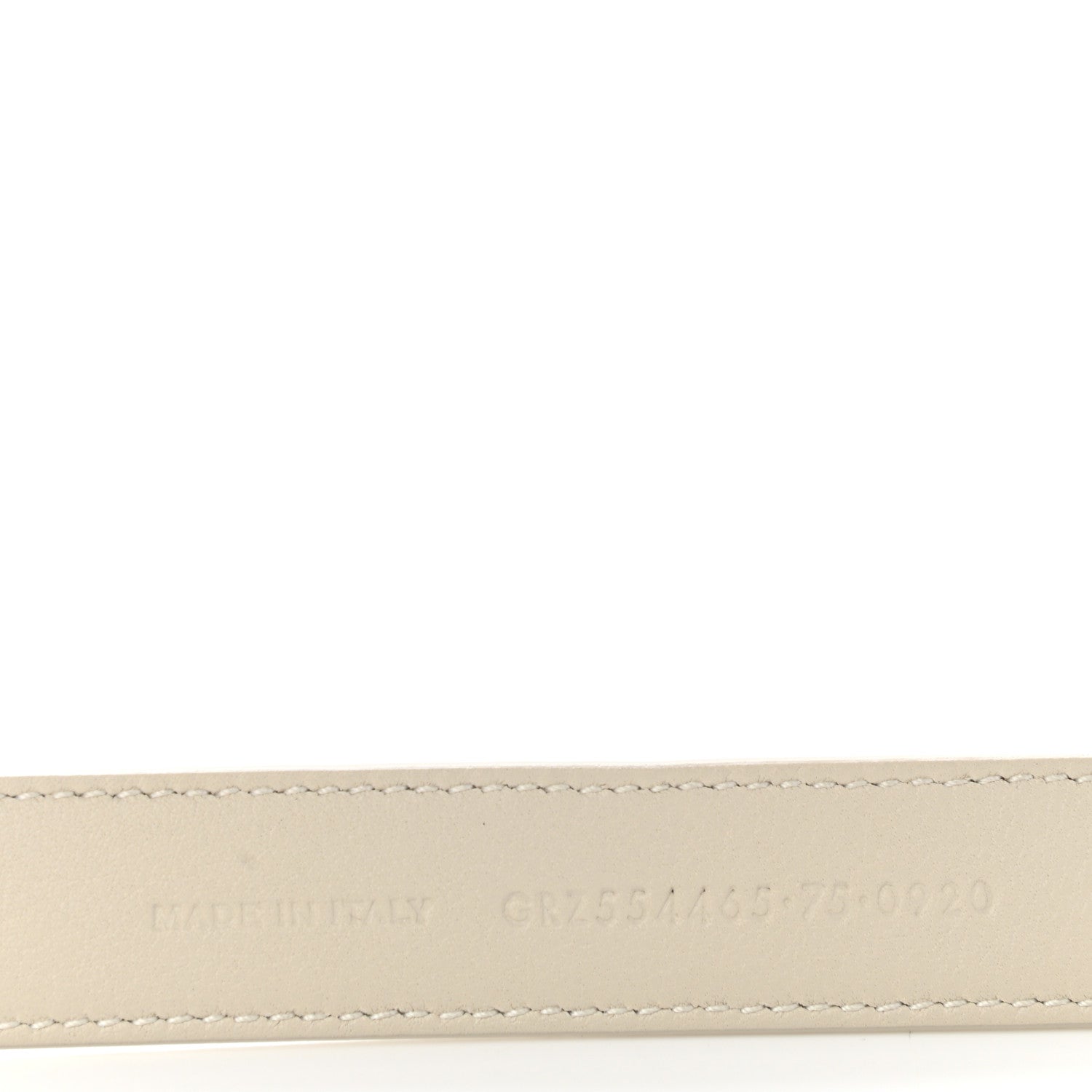 Saint Laurent Smooth Calfskin Monogram Square Buckle Belt 75 30 White 4 of 6