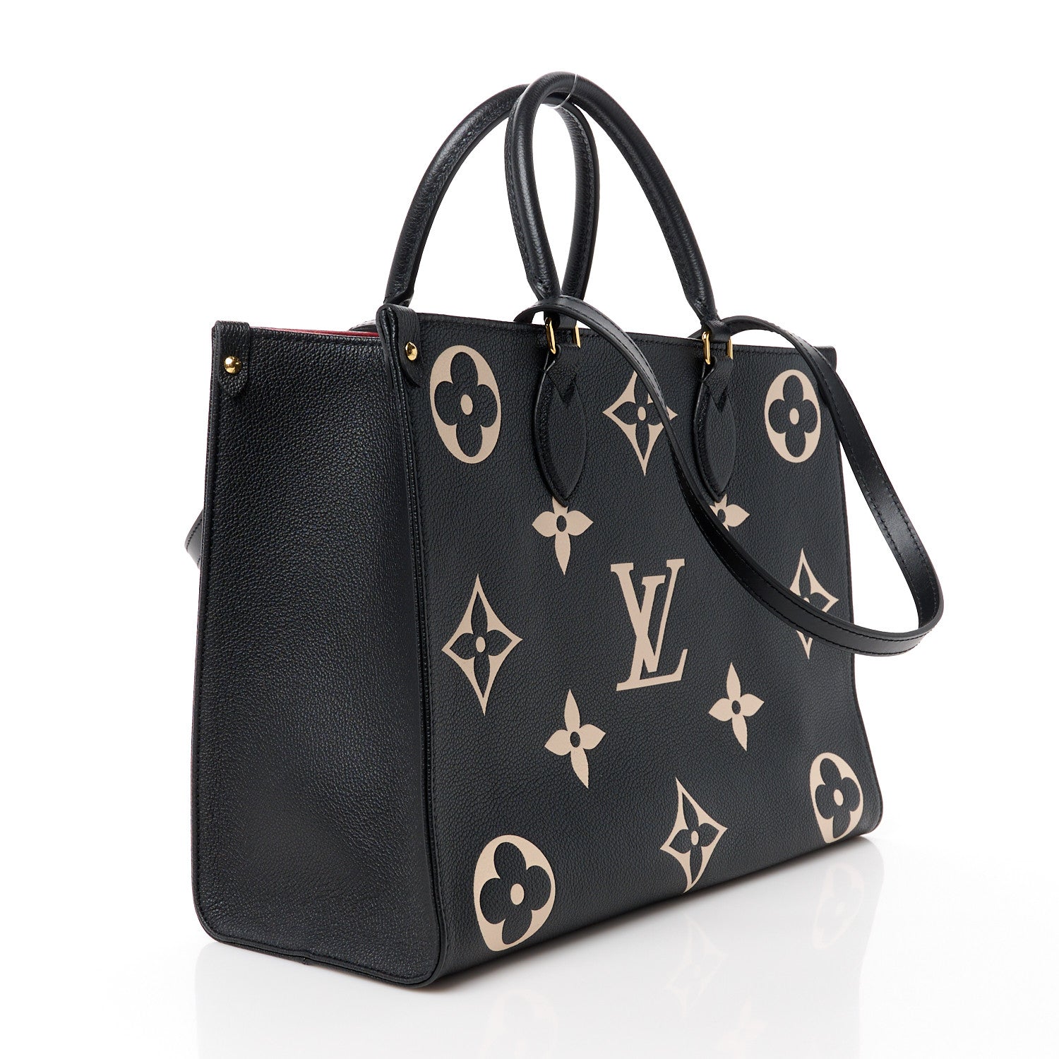 Louis Vuitton Empreinte Monogram Giant Onthego MM Black Beige 3 of 11