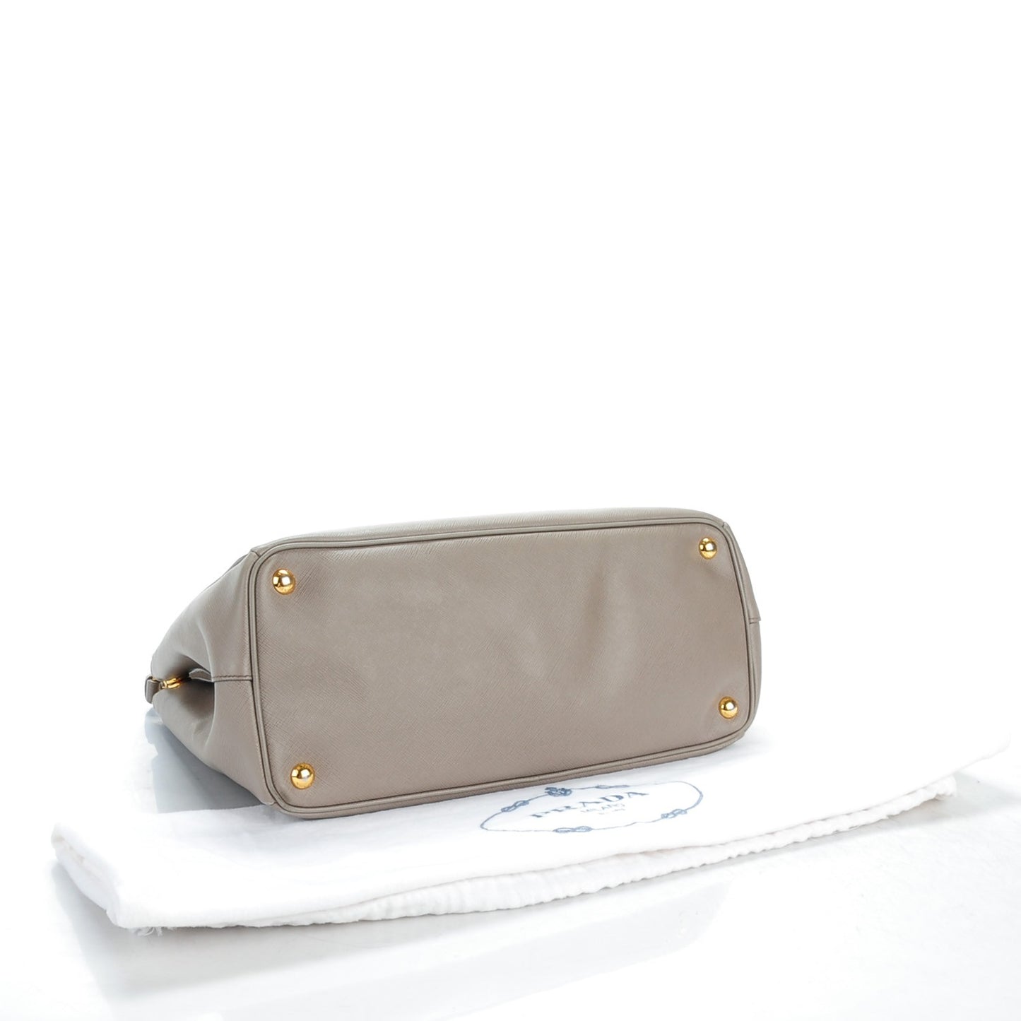 Saffiano Medium Galleria Double Zip Tote Argilla