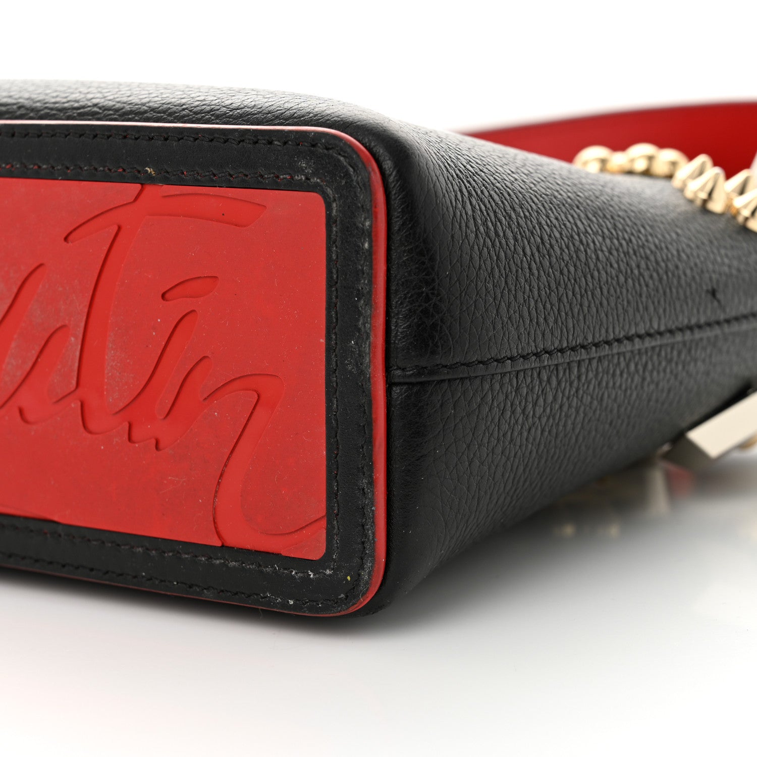 Christian Louboutin Calfskin Empire Spike Studded Mini East West Cabata Black 10 of 11