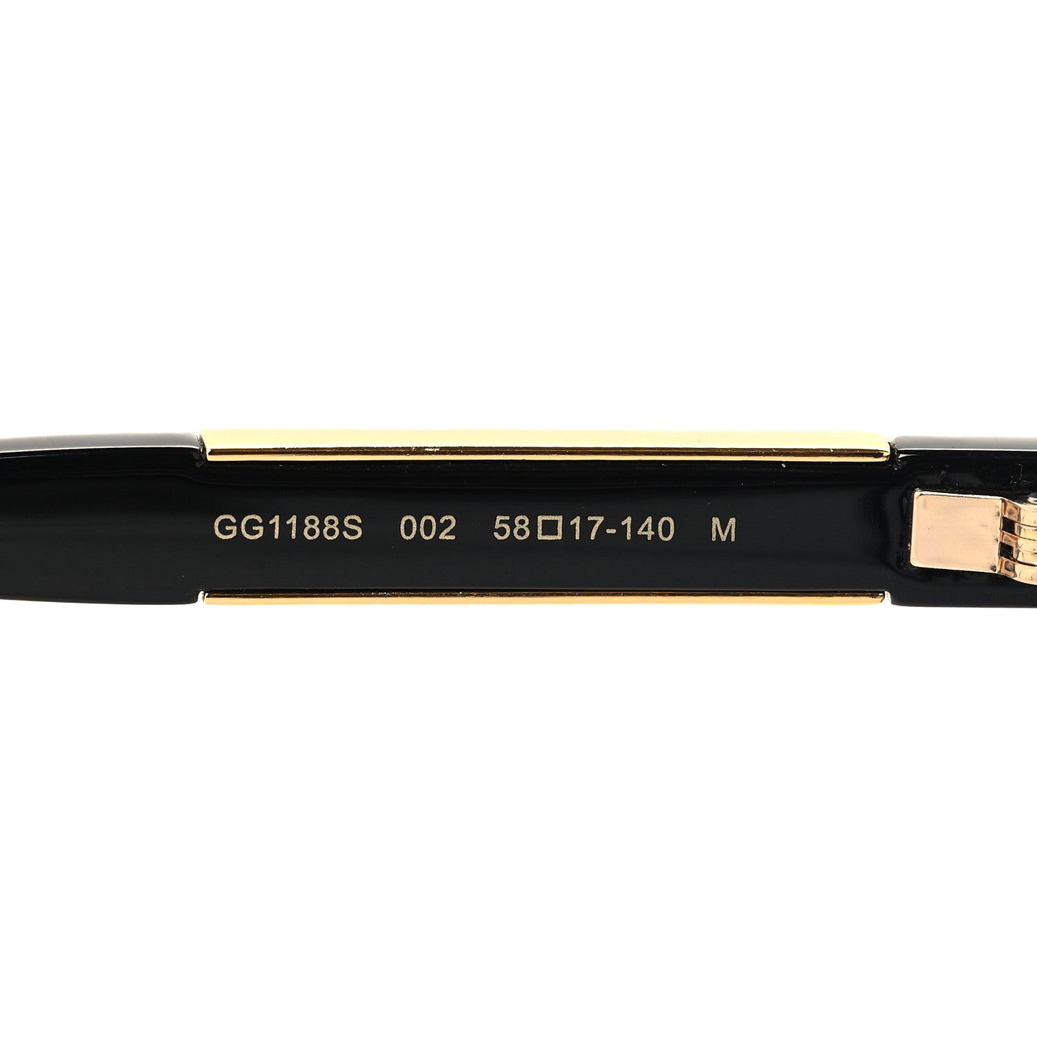 Gucci Acetate Square Frame GG1188S Sunglasses Black 6 of 7