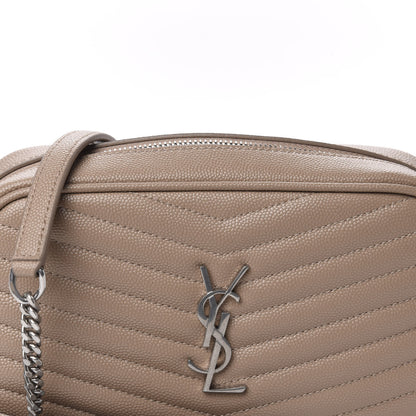Saint Laurent Grain De Poudre Matelasse Monogram Mini Lou Camera Bag Gold Sand 10 of 10