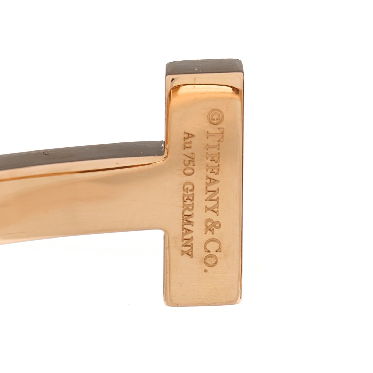 18K Rose Gold T Square Bracelet