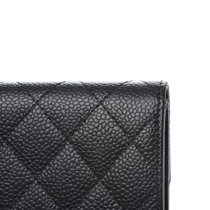 Chanel Caviar Quilted Flap Card Holder Black 11 of 11