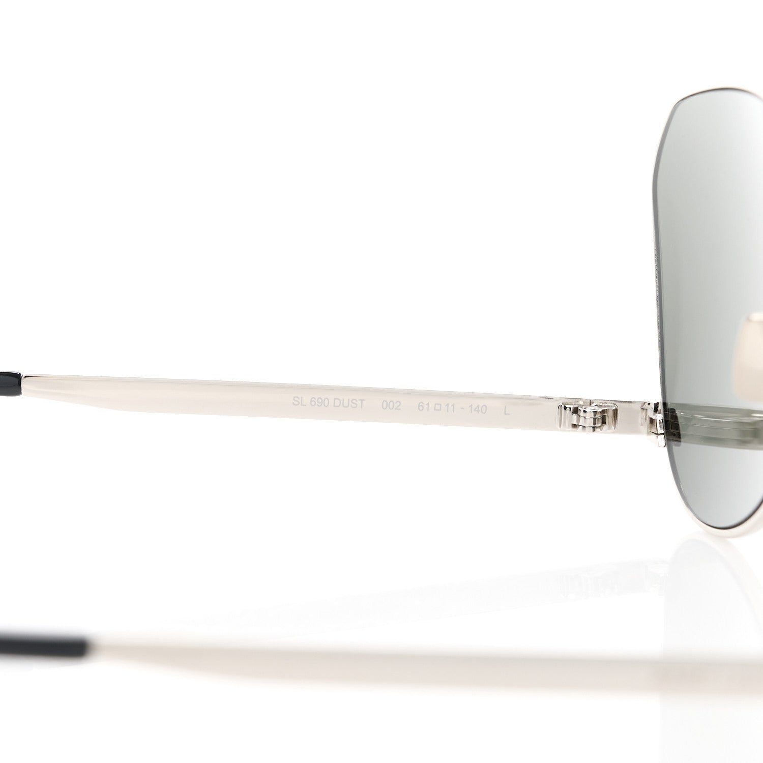 Saint Laurent Aviator SL 690 Dust Sunglasses Silver 5 of 9