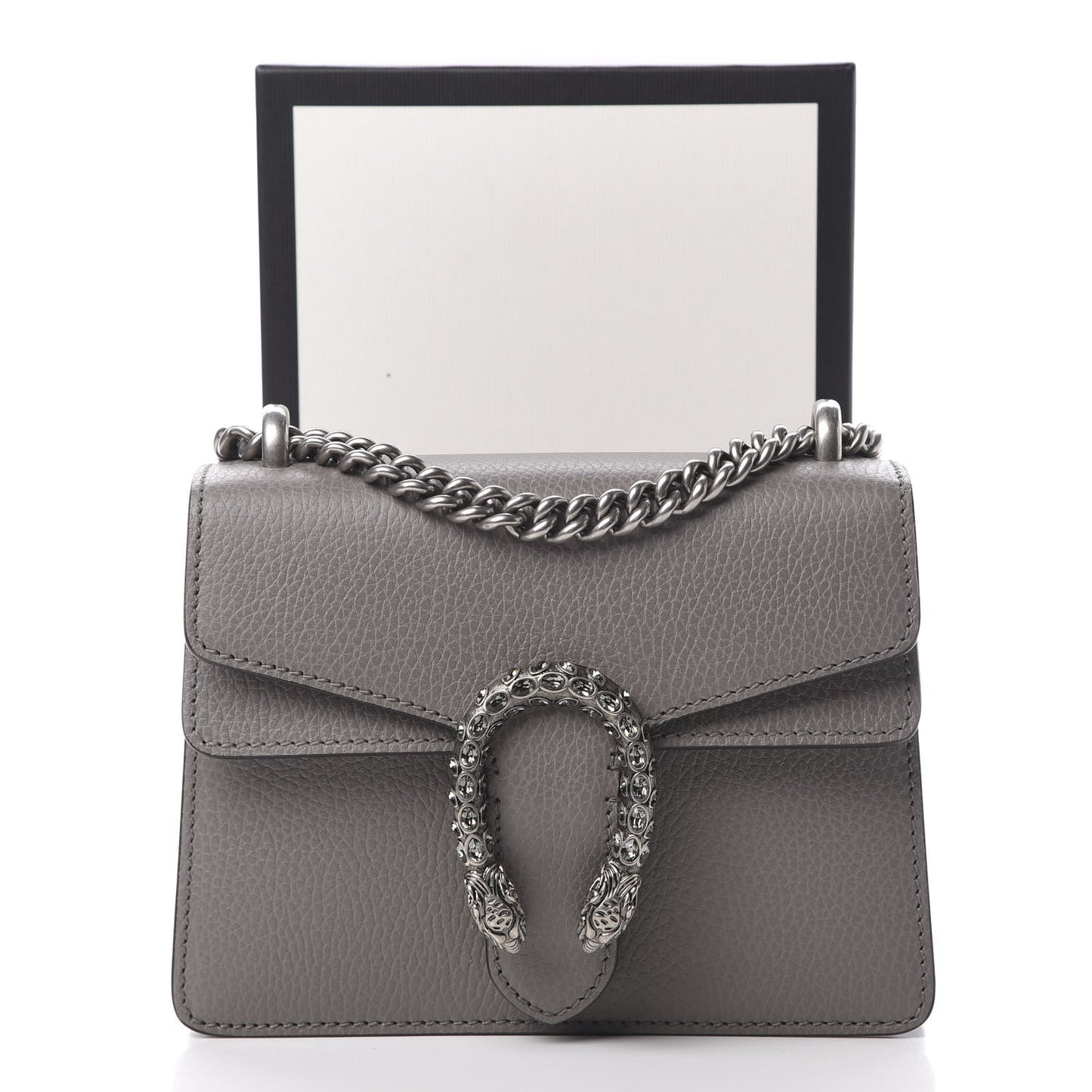 Calfskin Mini Dionysus Shoulder Bag Dusty Grey