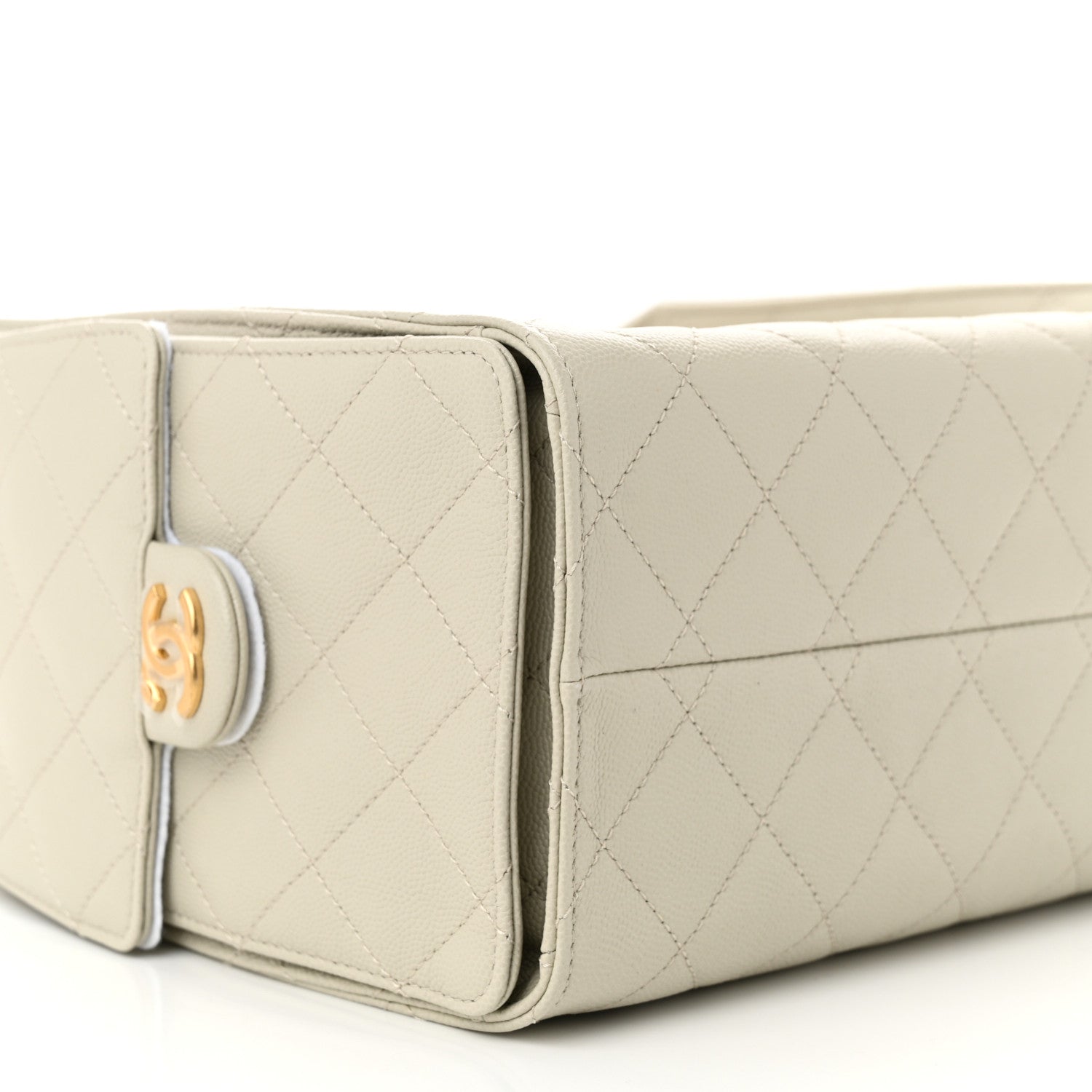 Chanel Caviar Quilted Small Chanel 25 Handbag Light Grey 9 of 10