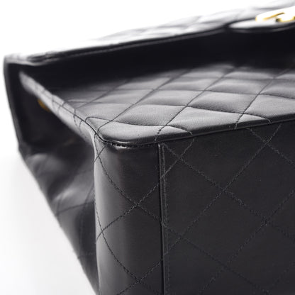 Chanel Lambskin Quilted XL Jumbo Single Flap Black 11 of 14