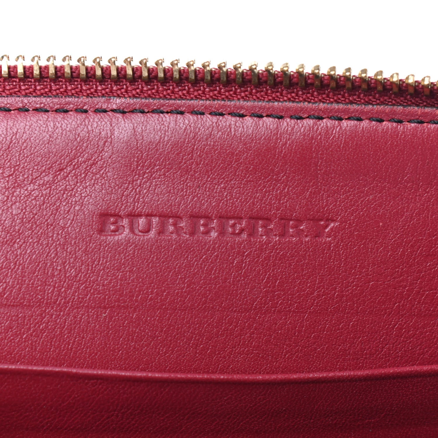 Burberry House Check Derby Peyton Crossbody Clutch Bag Red 6 of 10