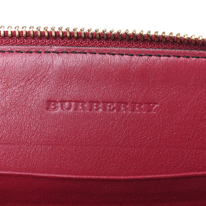 Burberry House Check Derby Peyton Crossbody Clutch Bag Red 6 of 10