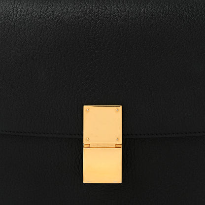 Celine Goatskin Medium Classic Box Flap Bag Black 8 of 10
